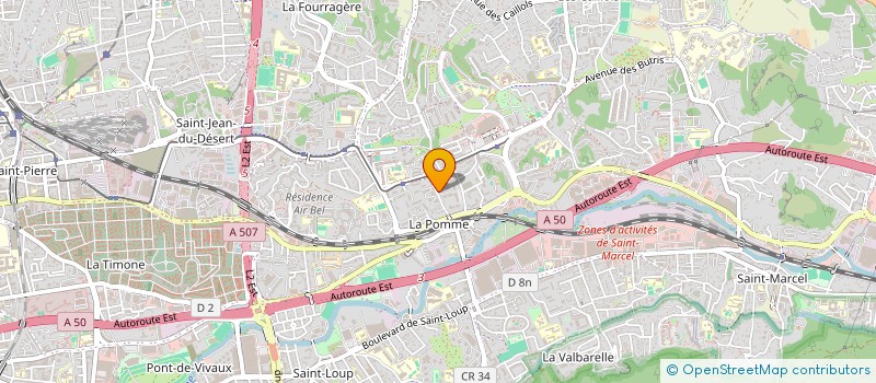 localisation de l'entreprise CLCV .CONSOMMATION LOGEMENT ET DU CADRE DE VIE à MARSEILLE