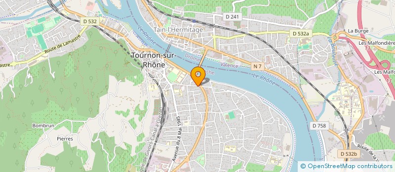localisation de l'entreprise CLD INVEST à TOURNON-SUR-RHONE