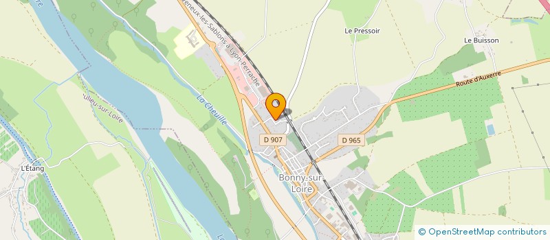 localisation de l'entreprise CLDIS à BONNY-SUR-LOIRE