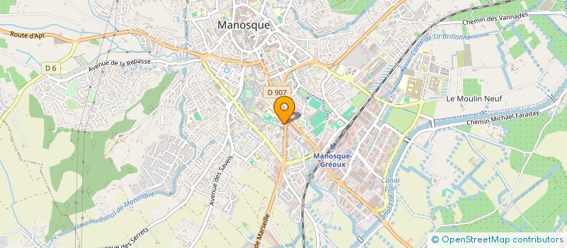 localisation de l'entreprise CLE AUTO 04 à MANOSQUE