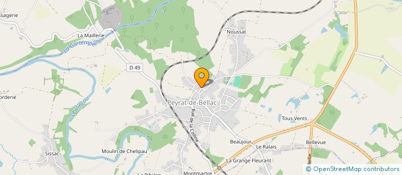 localisation de l'entreprise CLE AUTO 87 à PEYRAT-DE-BELLAC