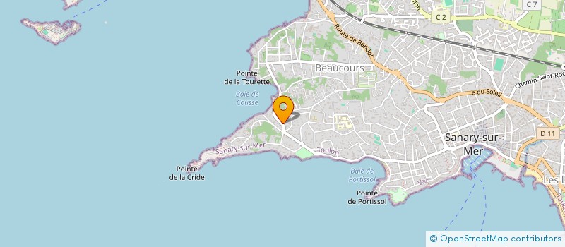 localisation de l'entreprise CLE (COMITE LOCAL D'ENTRAIDE)  SANARY-SUR-MER