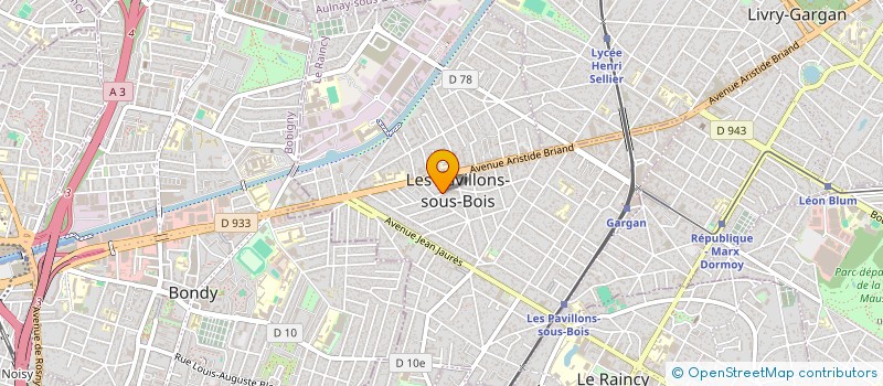 localisation de l'entreprise CLE D'OR BATIMENT à LES PAVILLONS-SOUS-BOIS