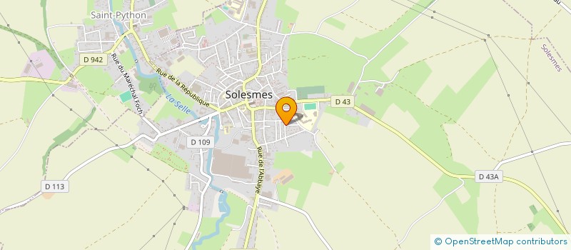localisation de l'entreprise CLE DE SOL à SOLESMES