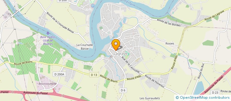 localisation de l'entreprise CLE DES CHAMPS à LAGRAVE