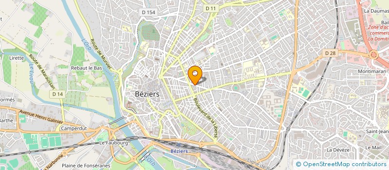 localisation de l'entreprise CLE DIFFUSION à BEZIERS