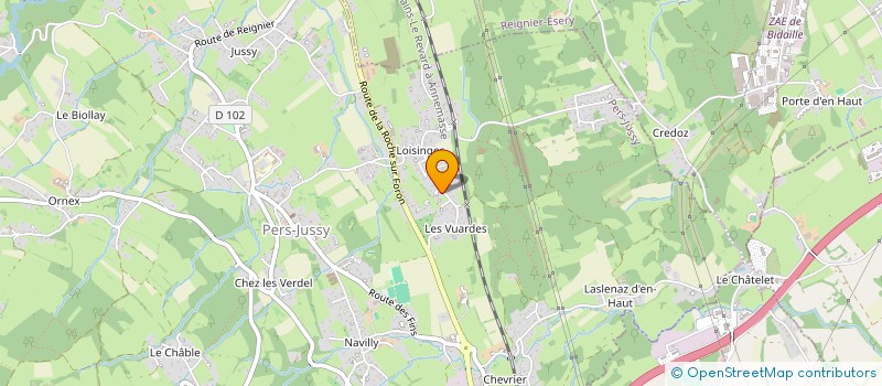 localisation de l'entreprise CLE EN VAL  PERS-JUSSY