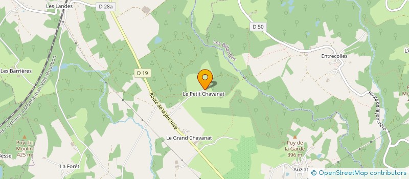 localisation de l'entreprise CLE HIPPIQUE EXTERIEUR CHEVAUX-CHEMINS  SAINT-LAURENT-LES-EGLISES