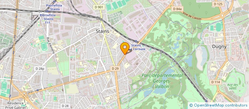 localisation de l'entreprise CLE NETTOYAGES SERVICES  STAINS