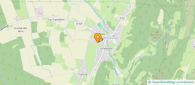 localisation de l'entreprise CLE-O-FORMS  MEILLONNAS