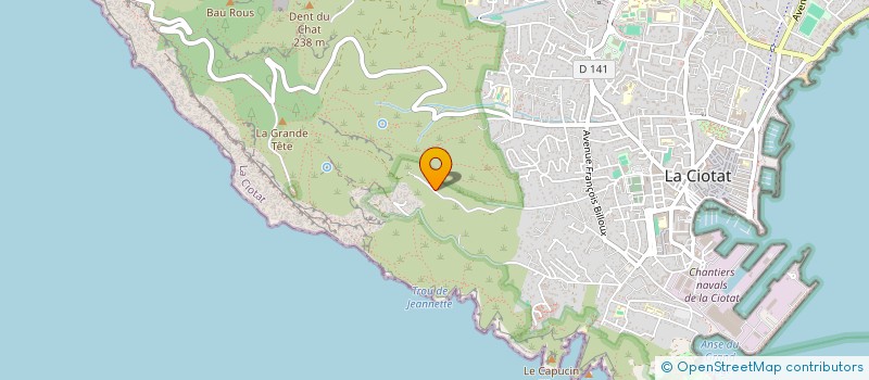 localisation de l'entreprise CLE PATRIMA  LA CIOTAT