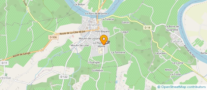 localisation de l'entreprise CLE SANTOS  BRANNE