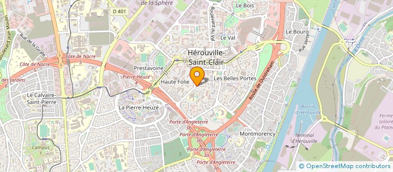 localisation de l'entreprise CLE SOLIDARITES à HEROUVILLE SAINT CLAIR