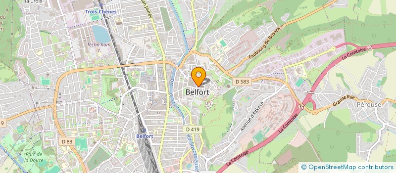 localisation de l'entreprise CLEA à BELFORT