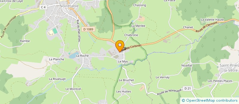 localisation de l'entreprise CLEA ENERGIES  NOIRETABLE