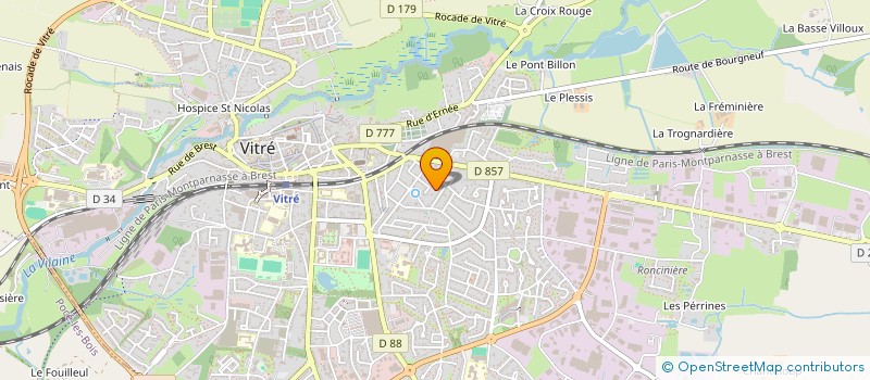 localisation de l'entreprise CLEADELICE  VITRE