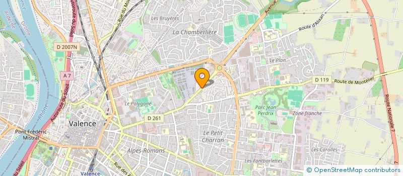 localisation de l'entreprise CLEADIS à VALENCE