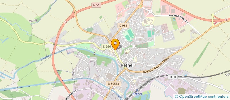 localisation de l'entreprise CLEALE à RETHEL