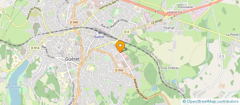 localisation de l'entreprise CLEAN 23 SARL à GUERET