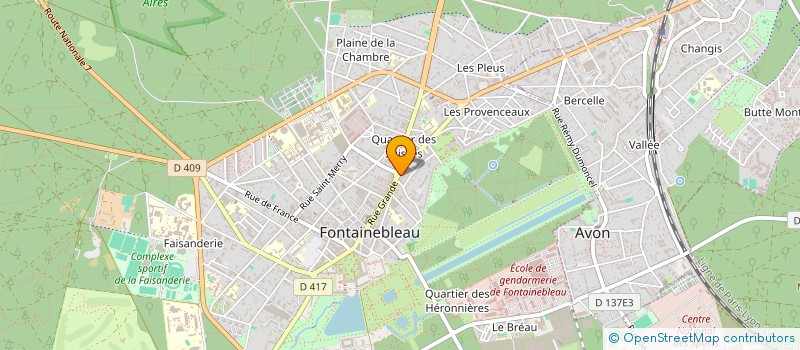 localisation de l'entreprise CLEAN 77 à FONTAINEBLEAU