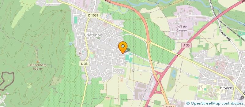 localisation de l'entreprise CLEAN AIR ALSACE à CHATENOIS