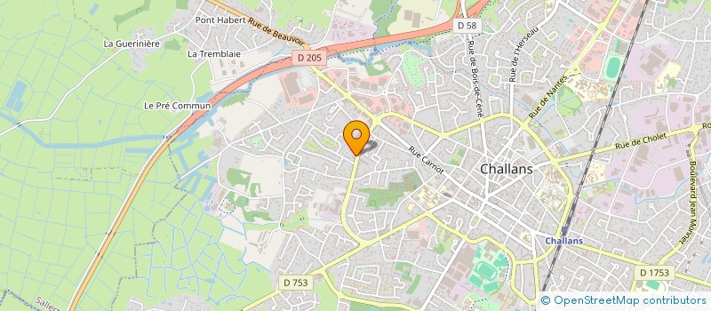localisation de l'entreprise CLEAN AUTO WEST à CHALLANS