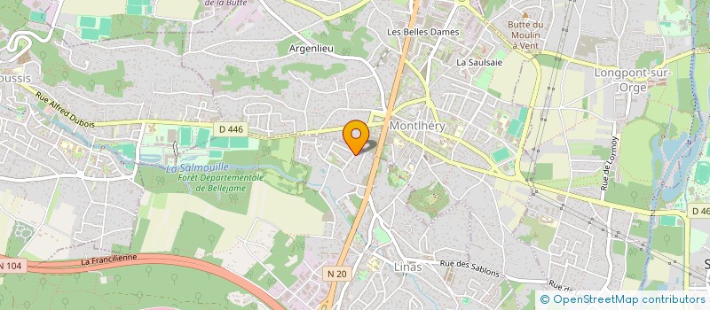 localisation de l'entreprise CLEAN'B à LINAS