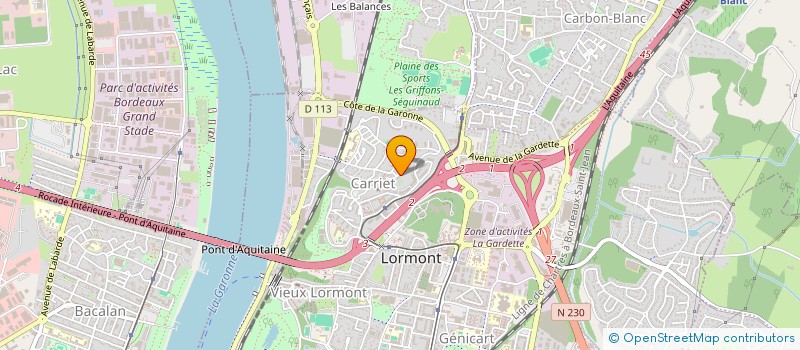 localisation de l'entreprise CLEAN BAT  LORMONT