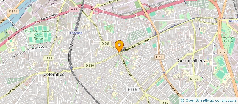 localisation de l'entreprise CLEAN BUREAUX à COLOMBES