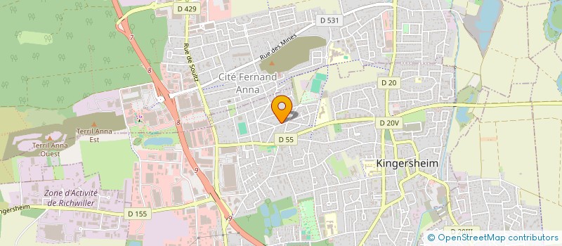 localisation de l'entreprise CLEAN CAR BY JO  KINGERSHEIM