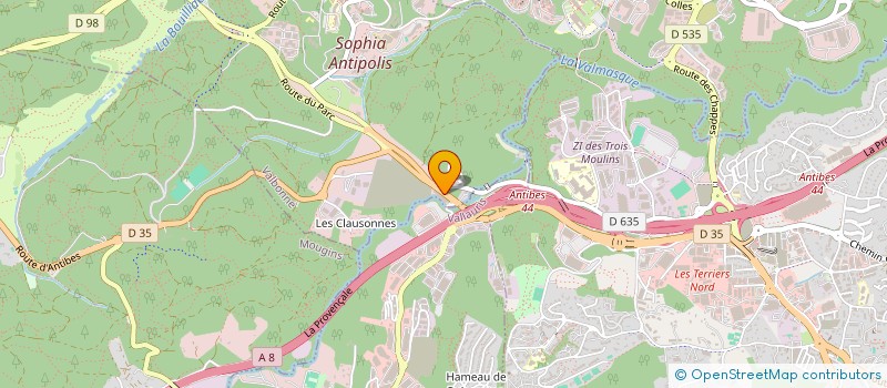 localisation de l'entreprise CLEAN CONCEPT FRANCE à VALBONNE