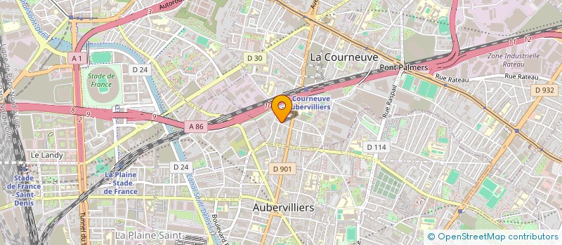 localisation de l'entreprise CLEAN EQUIPEMENT à LA COURNEUVE