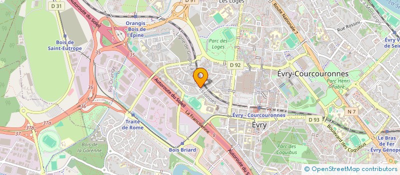 localisation de l'entreprise CLEAN ES SERVICES à EVRY-COURCOURONNES