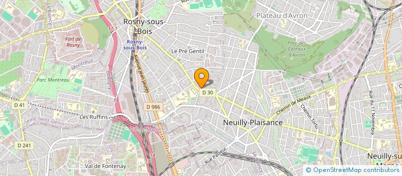 localisation de l'entreprise CLEAN EXPRESS à ROSNY-SOUS-BOIS