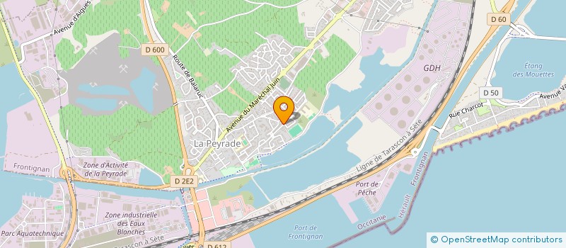 localisation de l'entreprise CLEAN FORMATION à FRONTIGNAN