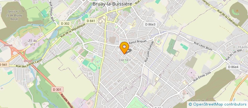 localisation de l'entreprise CLEAN GRAFFITI FRANCE  BRUAY-LA-BUISSIERE