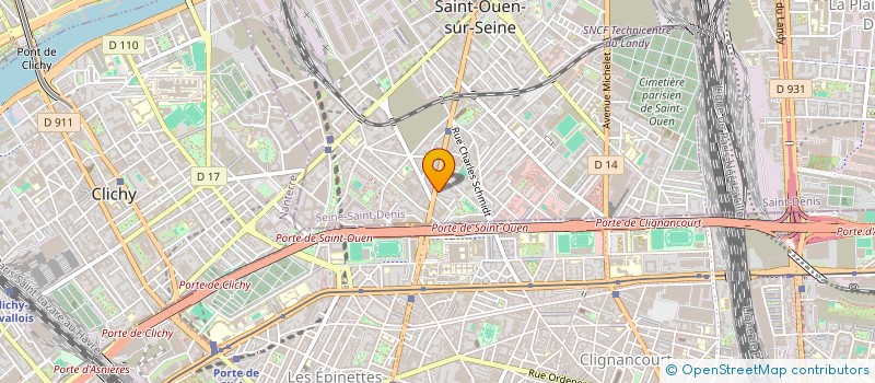 localisation de l'entreprise CLEAN HOTEL 2000 à SAINT-OUEN-SUR-SEINE
