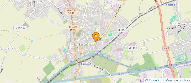 localisation de l'entreprise CLEAN INNOV  LA BASSEE