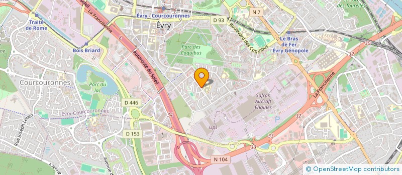 localisation de l'entreprise CLEAN'JULIE PRESTIGE  EVRY-COURCOURONNES