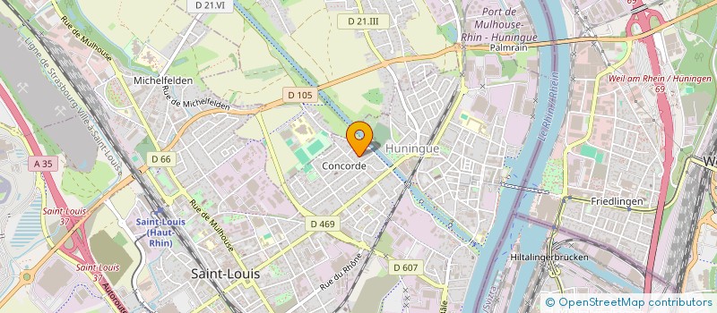 localisation de l'entreprise CLEAN MAX 3F  HUNINGUE