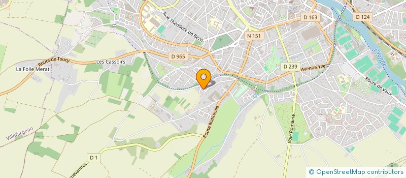 localisation de l'entreprise CLEAN NETTOYAGES  AUXERRE