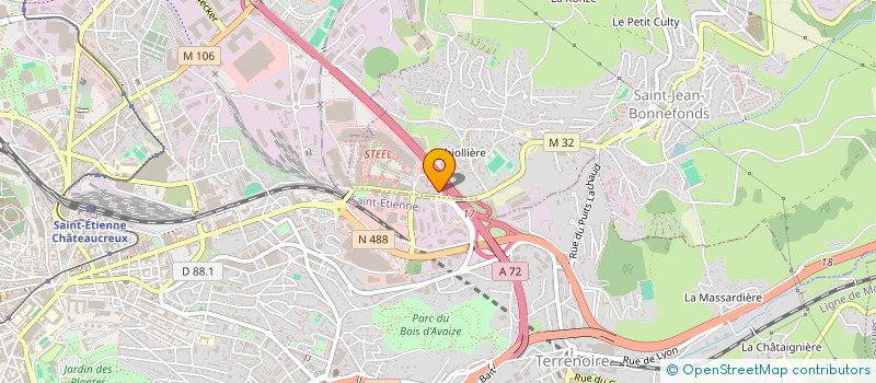 localisation de l'entreprise CLEAN' O PUR  SAINT-JEAN-BONNEFONDS