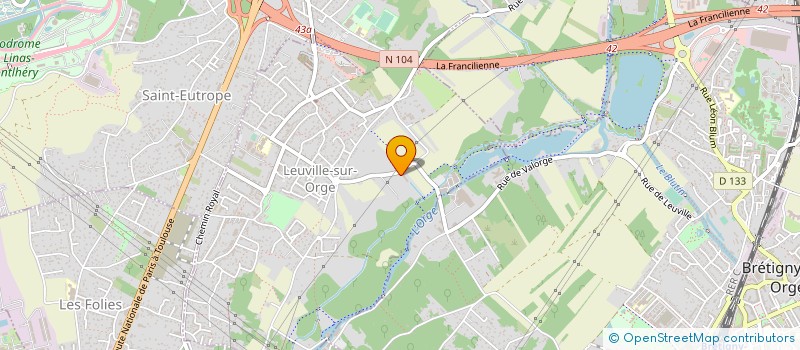 localisation de l'entreprise CLEAN PIGEON à LEUVILLE-SUR-ORGE