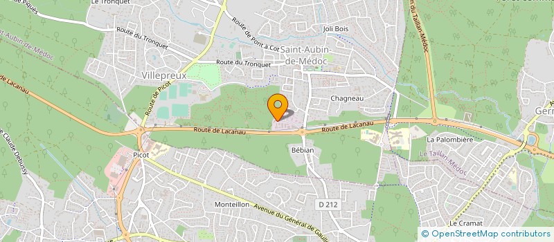 localisation de l'entreprise CLEAN PISCINES AQUITAINE à SAINT-AUBIN-DE-MEDOC