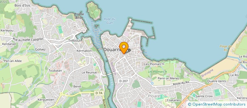 localisation de l'entreprise CLEAN PRESSING à DOUARNENEZ