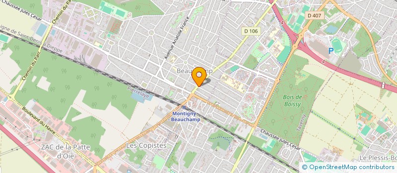 localisation de l'entreprise CLEAN PRESSING à BEAUCHAMP