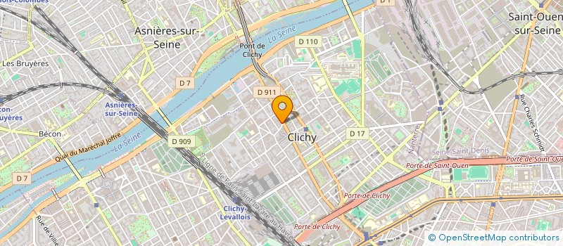 localisation de l'entreprise CLEAN PRESSING à CLICHY