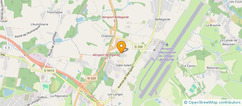 localisation de l'entreprise CLEAN PROPRETE à LIMOGES