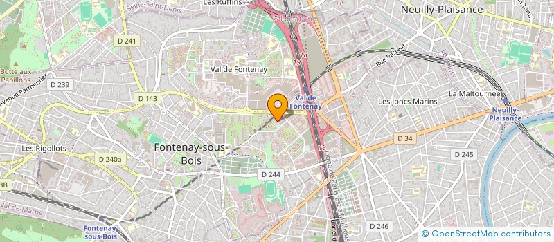 localisation de l'entreprise CLEAN'R CONCEPT à FONTENAY-SOUS-BOIS