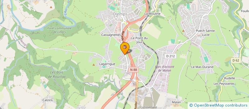 localisation de l'entreprise CLEAN RAMONAGE 81  OLEMPS